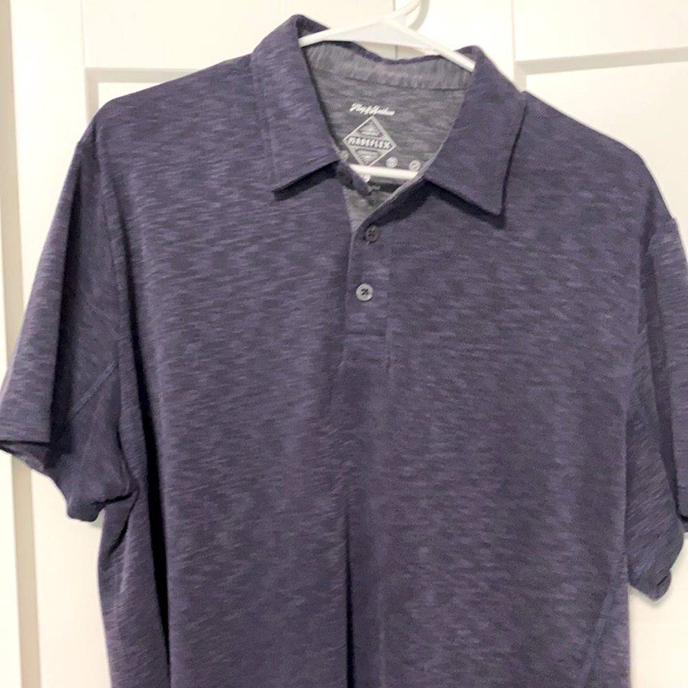Mens L Flag & Anthem polo